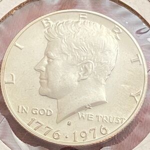 Vintage 1976 S CLAD PROOF Kennedy Half Dollar Coin